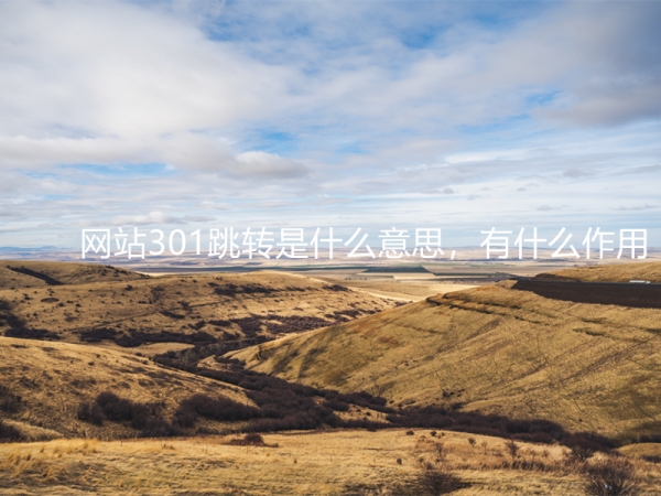 網(wǎng)站301跳轉(zhuǎn)是什么意思，有什么作用？